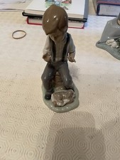 Lladro Nao Boy Figurine With