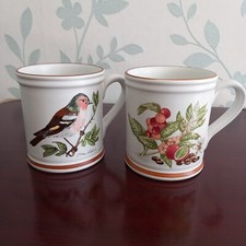 Denby Maxwell House 25th Anniversary Mug And Chaffinch Mug VGC