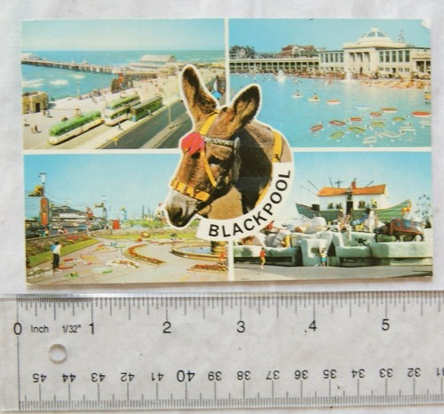 Old postcard blackpool - postcard,