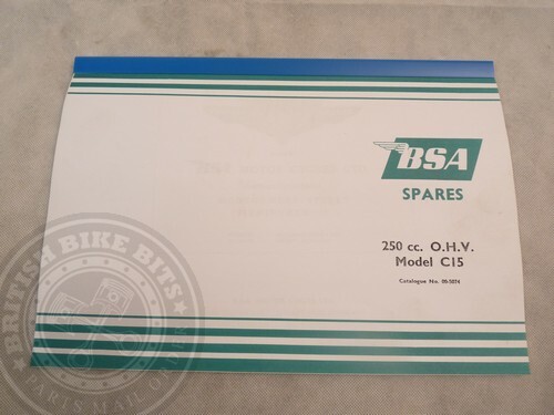Parts book 5074 bsa - book,