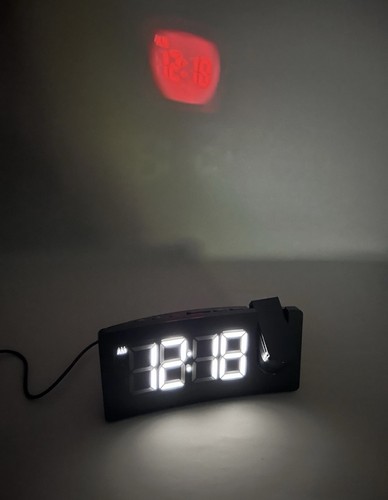Digital alarm clock large - clock,
