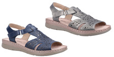 Womens Wide Leather Sandals