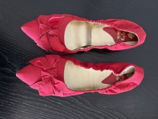 Replay Red Fabric Flat Pointed
