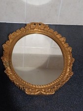 Vintage Ornate Gold Framed Syroco Hollywood Regency Style Wall Mirror 18X14 Ins