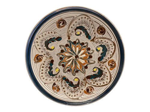 Handmade ceramic plate 14cm - ceramic,
