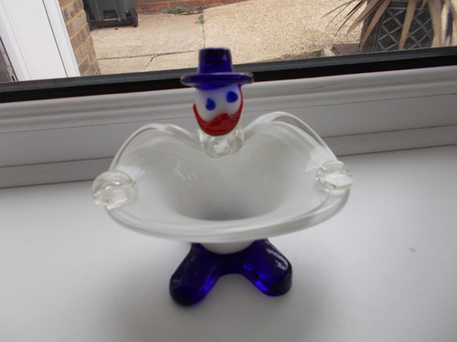 Vintage murano art - glass, clown