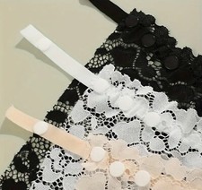 3 Pack Cami Secret Clip On Camisole Modesty Panel White Black Beige