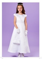 Satin A Line Communion Dress -