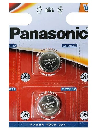 Panasonic cr2032 lithium - cr2032, 3v
