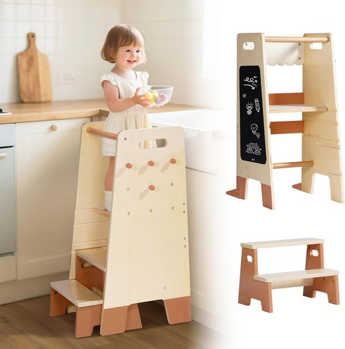 Robotime wooden toddler step - wooden,