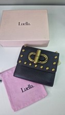 LUELLA Black Leather purse small , coin card purse
