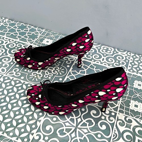 Purple white teardrop - purple/white, court