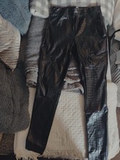 Topshop Women’s Black Vinyl