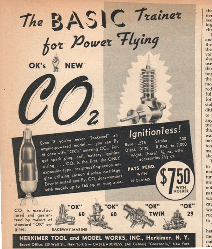 1947 co2 ignitionless model - ok,