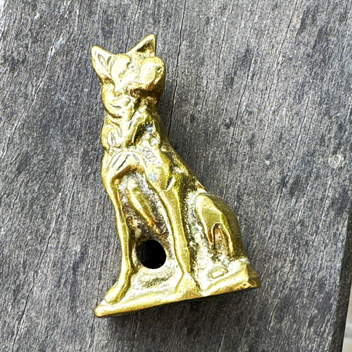 Metal cat ornament figurine - cat,