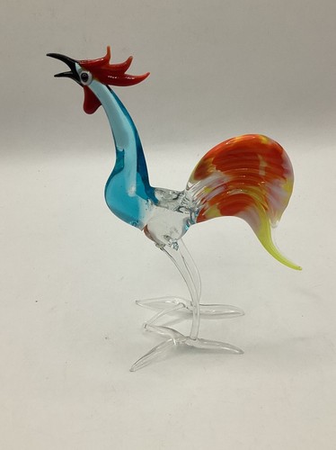 Vintage hand blown art - hand, glass