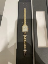 Rectangle Watch In Gold Colour