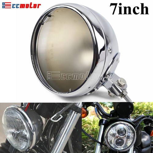 Chrome motorcycle headlight - chrome,