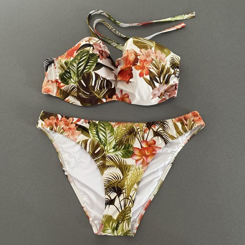 Figleaves white floral halter - white,