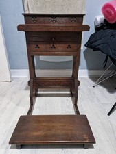 Antique Oak Gothic Prayer Desk Stand