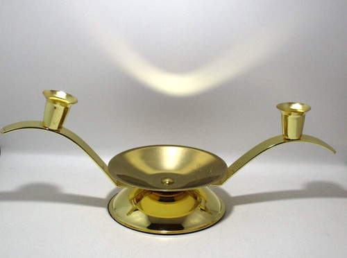Vintage curved brass unity - brass,