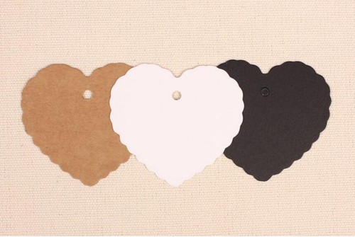 100 kraft paper gift tags - kraft,