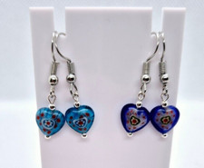 2 x PAIRS BLUE MILLIFIORI