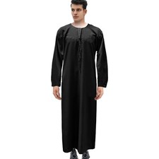 Luxury Colour UAE Saudi Thobe Jubba Mens Ramadan lawung Eid Umrah Hajj Islamic