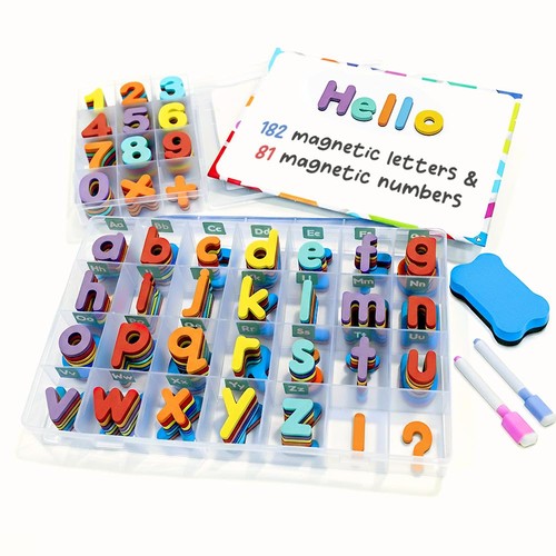Magnetic letters and numbers - and,