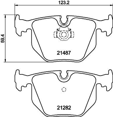 Mintex mdb2534 rear brake pad - rear,