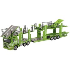 1:76 Scale Oxford Diecast Scania Car Transporter Green Tiger Truck 76SCT004 