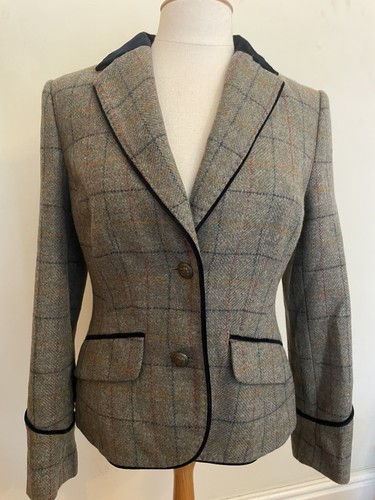Tweed jacket riding blazer - jacket,