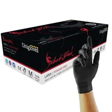 Disposable Black Latex Gloves