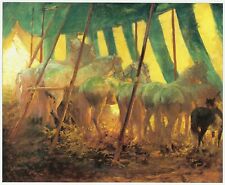 Circus Stars At Leisure, Lucy Kemp Welch horse print in 10 x 12 mount SUPERB