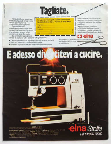 Advertising elna stella air - elna,