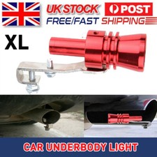 XL Red Exhaust Pipe Roar Maker Turbo Sound Whistle Simulator Muffler For Car UK