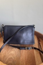 Vintage Coach Legacy West Demi Flap| Black Leather Demi Shoulder/Crossbody 2002