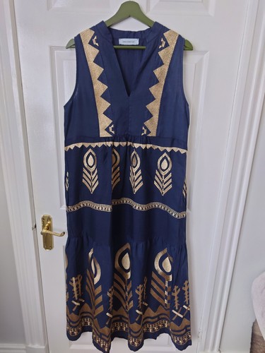 Greek archaic kori navy blue - kori,