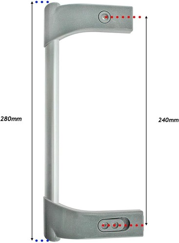 Spares2go granite door handle - granite,