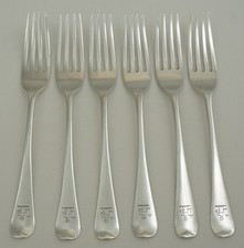 Six 7" Georgian Silver Old