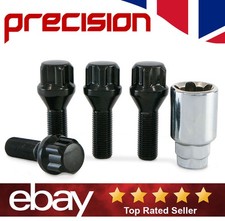 Black Locking Wheel Nuts Bolts