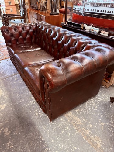 Vintage oxblood leather - vintage,