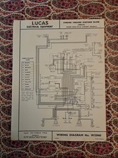 Original LUCAS Standard Vanguard Sportsman Wiring Diagram 1956-57 W33960