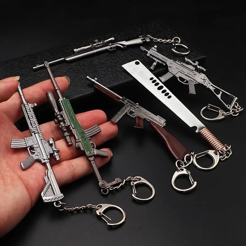 Metal toy gun keychain mini - gun,