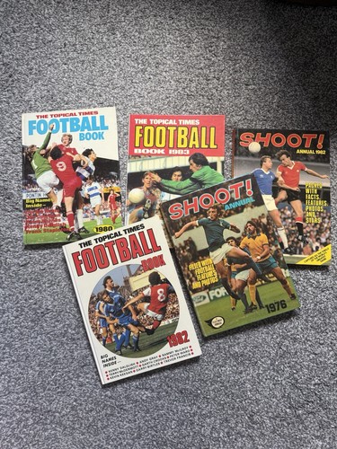 Vintage football annual bundle - vintage,