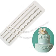 Beads Pearls Silicone Fondant Mould Cake Border Decor Tool DIY Sugarcraft Mould