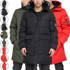Mens Crosshatch Parka Padded
