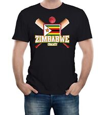 Mens Zimbabwe Cricket Supporter Flag T-Shirt World Cup Twenty Test Match