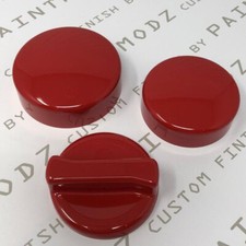 Mk6 Ford Fiesta Petrol (inc ST150) - Engine Cap Cover Kit - Gloss Red Plastic