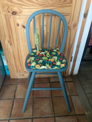 Childs wooden upcycled - childs, chair